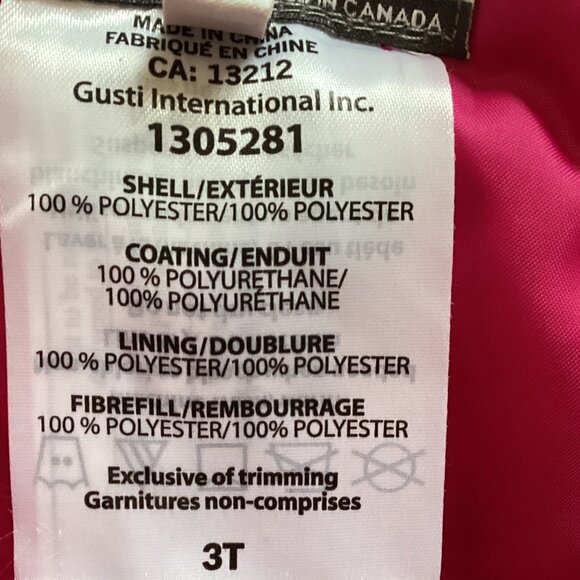 Gusti Girls Pink Snow Pants Size 3T Skiing Winter - Picture 8 of 9